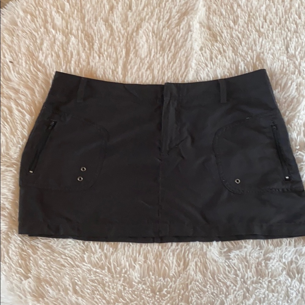 Black swim coverup skirt